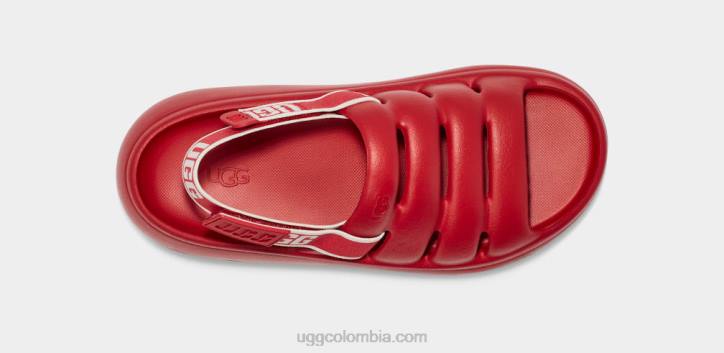 deporte sí diapositiva rojo samba mujer UGG 4VBT444