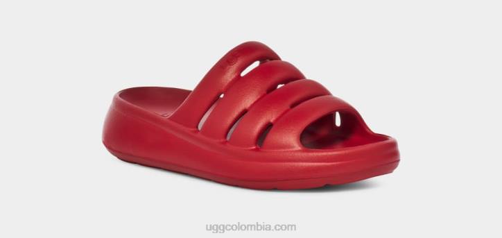 deporte sí diapositiva rojo samba mujer UGG 4VBT444