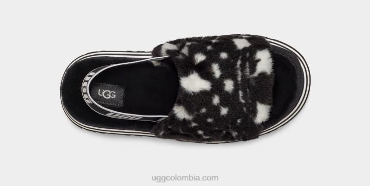 diapositiva de cheques disco blanco negro mujer UGG 4VBT51