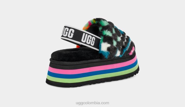 diapositiva de cheques disco negro multi mujer UGG 4VBT58