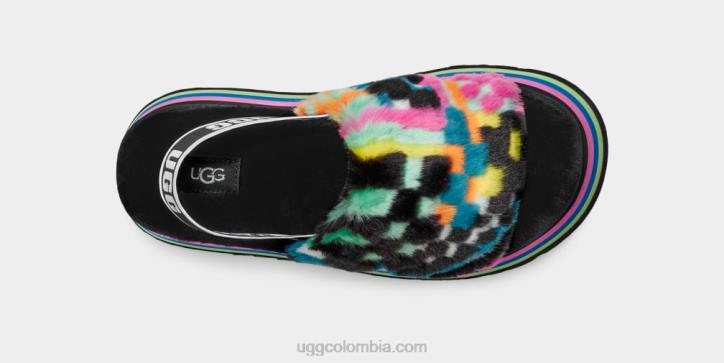 diapositiva de cheques disco negro multi mujer UGG 4VBT58