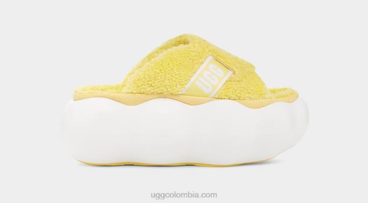 diapositiva de nube de azúcar amarillo soleado mujer UGG 4VBT342