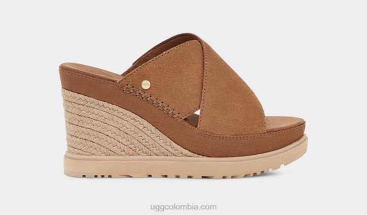 diapositiva del abad castaña mujer UGG 4VBT454