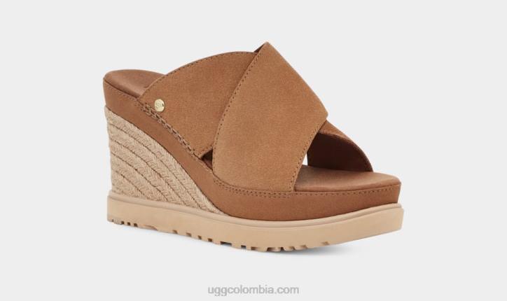 diapositiva del abad castaña mujer UGG 4VBT454