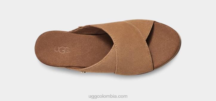 diapositiva del abad castaña mujer UGG 4VBT454