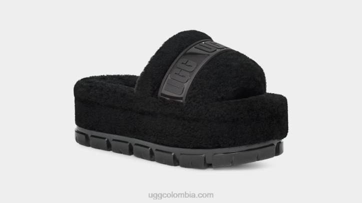 fluffita claro negro mujer UGG 4VBT734