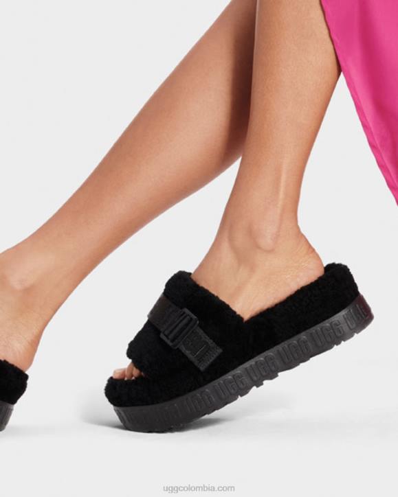 fluffita negro mujer UGG 4VBT836