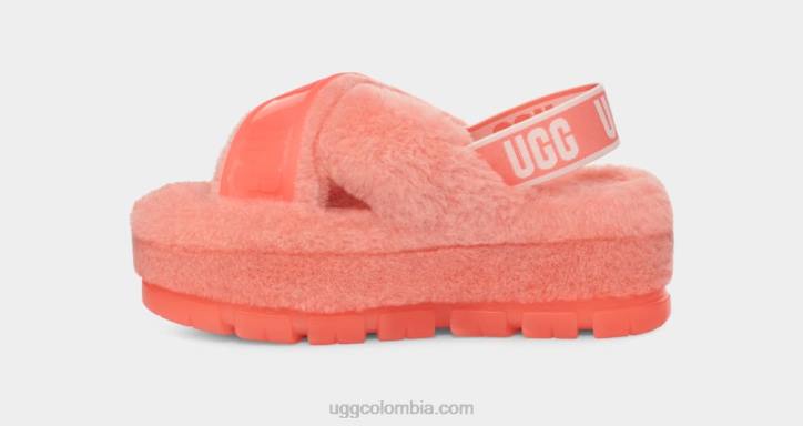 fuzzita claro estrella de mar rosa mujer UGG 4VBT730