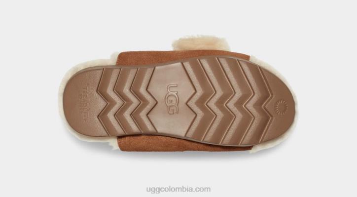 hebilla deslizante ante castaño mujer UGG 4VBT788