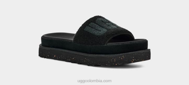latón felpa negra mujer UGG 4VBT796
