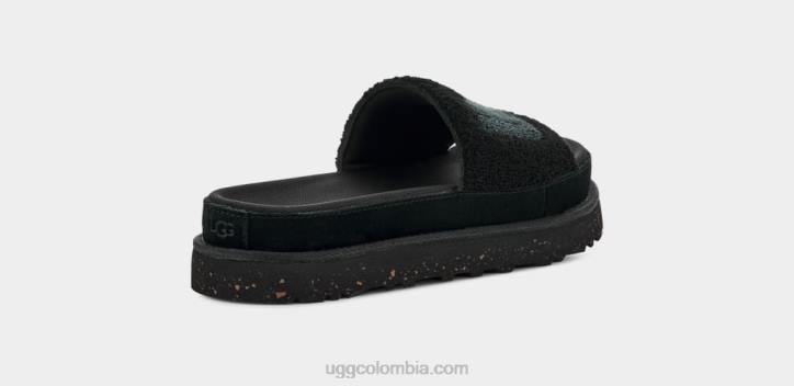 latón felpa negra mujer UGG 4VBT796