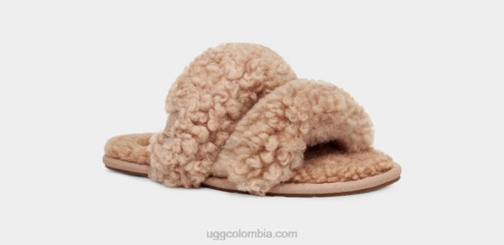 maxi scuffetta rizado arena mujer UGG 4VBT682