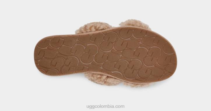 maxi scuffetta rizado arena mujer UGG 4VBT682