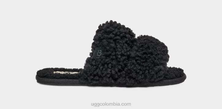 maxi scuffetta rizado negro mujer UGG 4VBT680 maxi scuffetta rizado negro mujer UGG 4VBT680