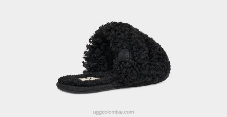 maxi scuffetta rizado negro mujer UGG 4VBT680