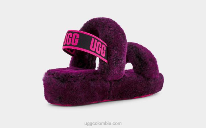 oh sí negro/rosa mujer UGG 4VBT786