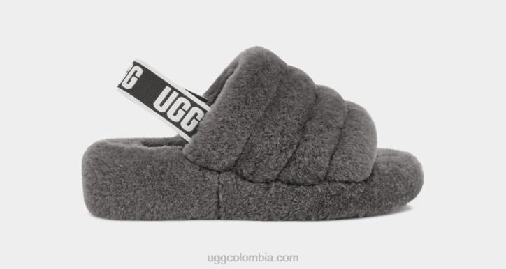 pelusa, sí, diapositiva carbón mujer UGG 4VBT712