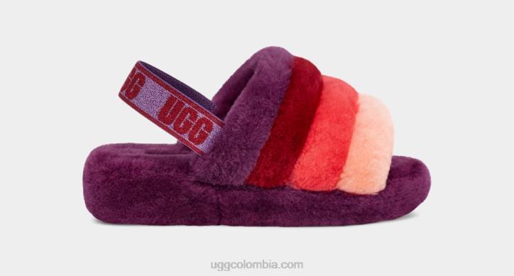 pelusa sí diapositiva ombre ciruela dulce multi mujer UGG 4VBT827