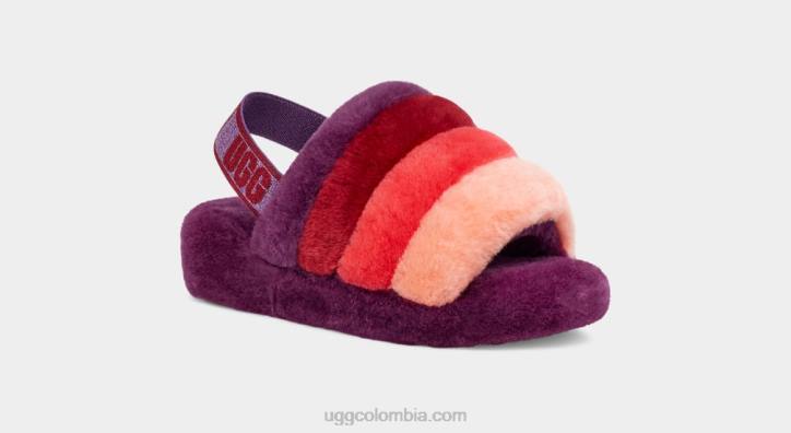 pelusa sí diapositiva ombre ciruela dulce multi mujer UGG 4VBT827