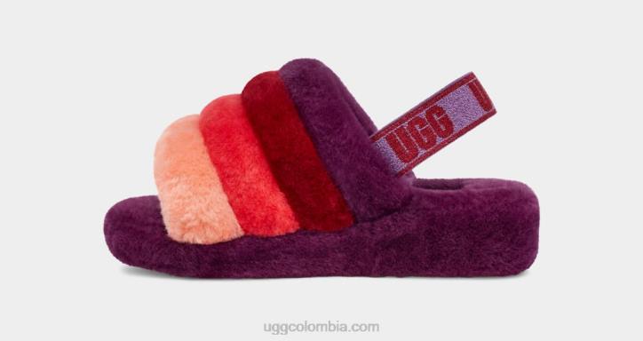 pelusa sí diapositiva ombre ciruela dulce multi mujer UGG 4VBT827