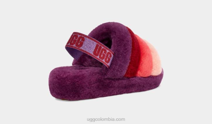 pelusa sí diapositiva ombre ciruela dulce multi mujer UGG 4VBT827