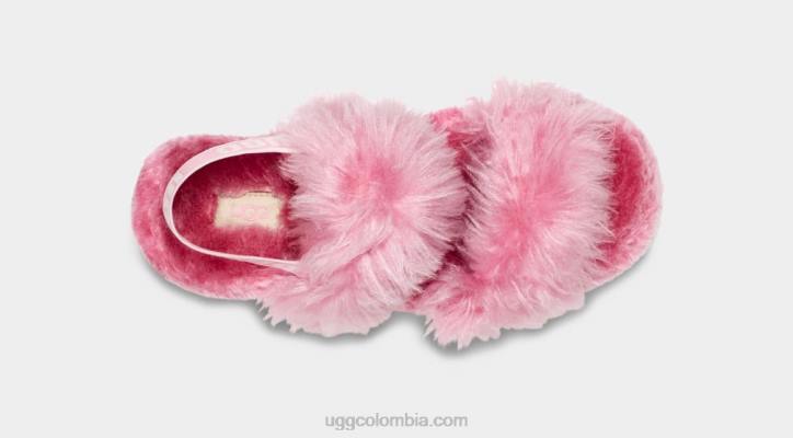 sandalia de azúcar de pelusa rosa mujer UGG 4VBT741