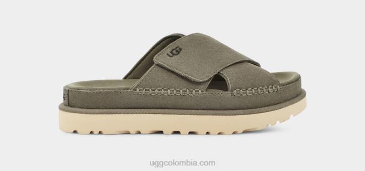 tobogán cruzado goldenstar Musgo Verde mujer UGG 4VBT438