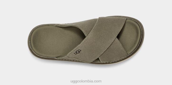 tobogán cruzado goldenstar Musgo Verde mujer UGG 4VBT438