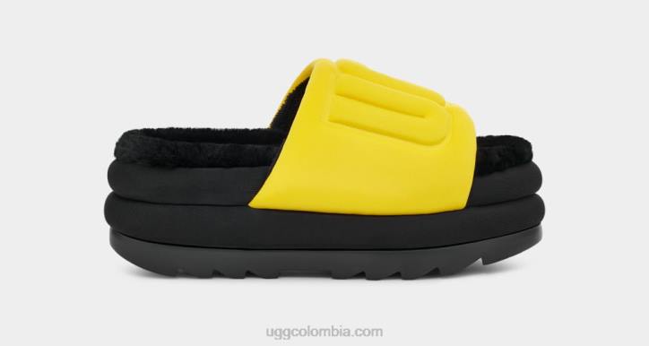 tobogán gráfico maxi canario/negro mujer UGG 4VBT757
