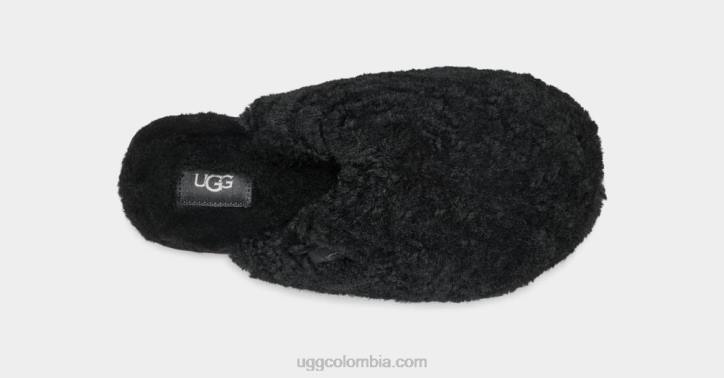 tobogán maxi rizado negro mujer UGG 4VBT585