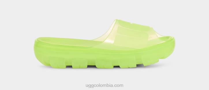 tobogán transparente jella chartreuse pálido mujer UGG 4VBT399