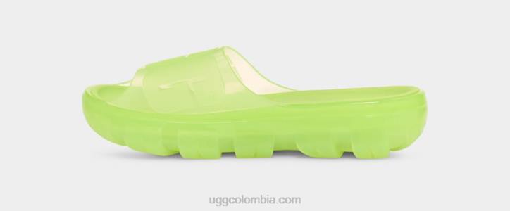 tobogán transparente jella chartreuse pálido mujer UGG 4VBT399