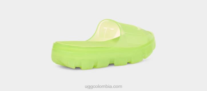 tobogán transparente jella chartreuse pálido mujer UGG 4VBT399