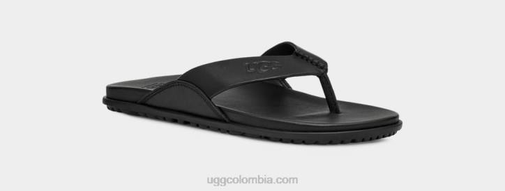 voltereta solivan cuero negro mujer UGG 4VBT813