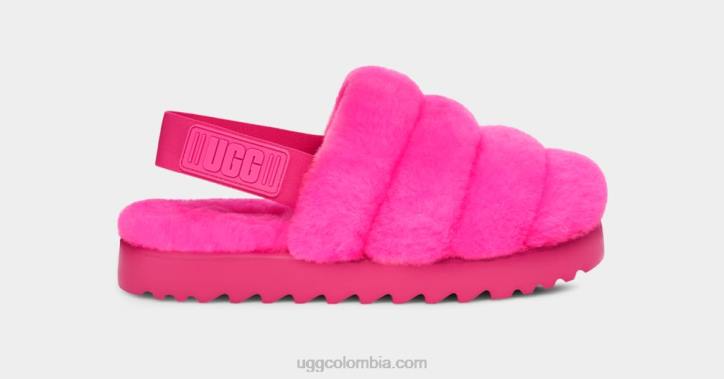zapatilla súper pelusa caramelo rosa mujer UGG 4VBT803