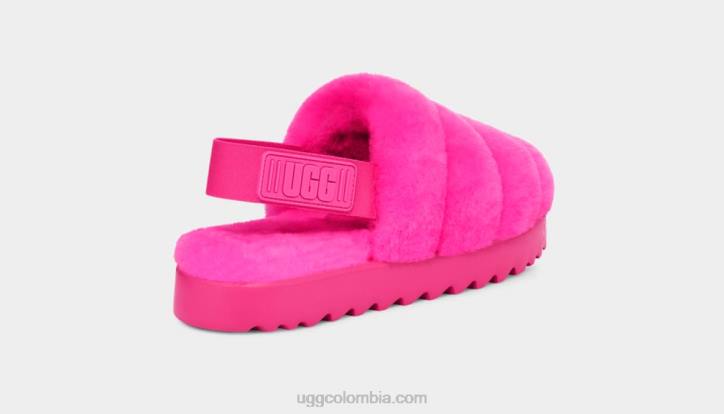 zapatilla súper pelusa caramelo rosa mujer UGG 4VBT803