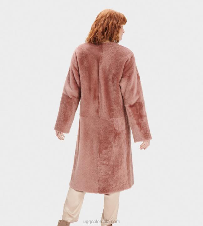 abrigo de borrego reversible remy película sepia mujer UGG 4VBT188