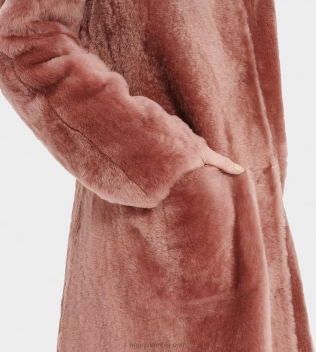 abrigo de borrego reversible remy película sepia mujer UGG 4VBT188