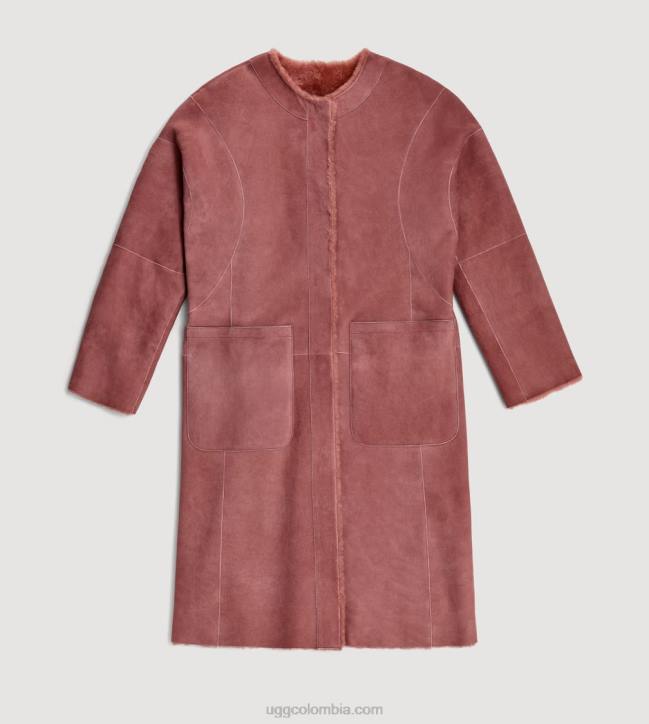 abrigo de borrego reversible remy película sepia mujer UGG 4VBT188