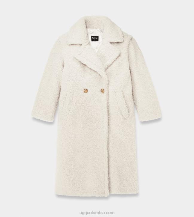 abrigo de peluche largo gertrude blanco invierno mujer UGG 4VBT2074