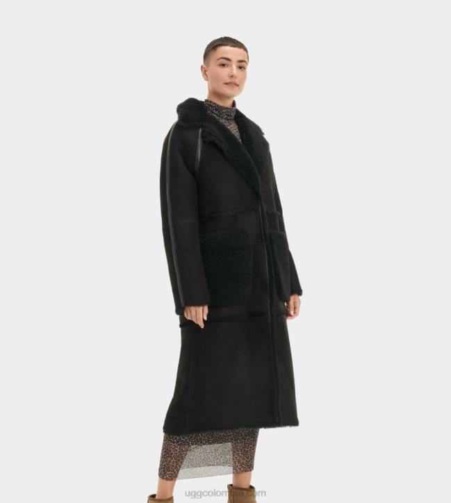 abrigo de piel de oveja fayre twinface negro mujer UGG 4VBT1170
