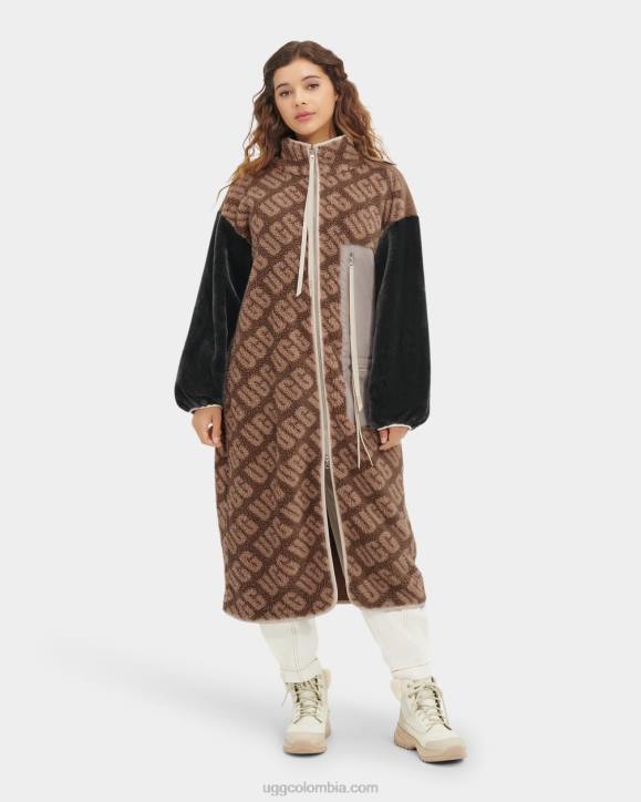 abrigo largo sherpa marlene logotipo de tortuga mujer UGG 4VBT1337 abrigo largo sherpa marlene logotipo de tortuga mujer UGG 4VBT1337