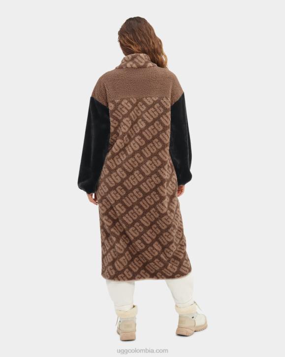 abrigo largo sherpa marlene logotipo de tortuga mujer UGG 4VBT1337