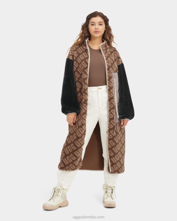 abrigo largo sherpa marlene logotipo de tortuga mujer UGG 4VBT1337