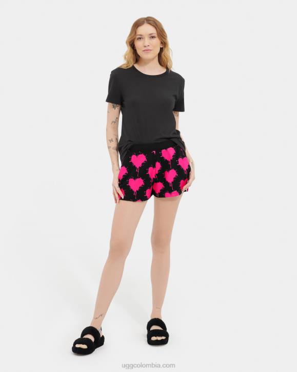 noni corto negro/rosa chicloso mujer UGG 4VBT180