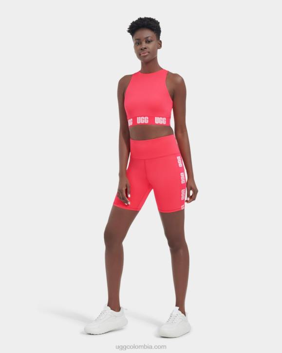 shorts biker con logo Hayleigh rosa flamenco mujer UGG 4VBT2191