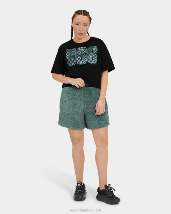 shorts camilia sherpa aloe vera/azul medianoche mujer UGG 4VBT1090