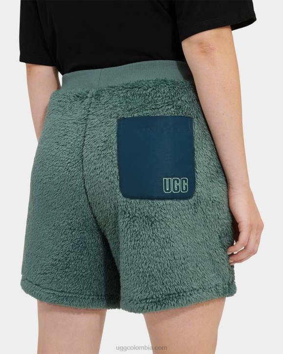 shorts camilia sherpa aloe vera/azul medianoche mujer UGG 4VBT1090