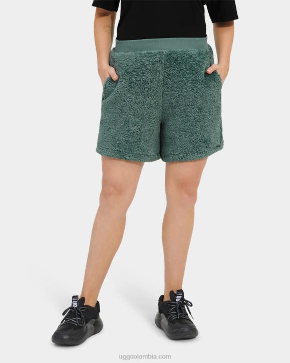 shorts camilia sherpa aloe vera/azul medianoche mujer UGG 4VBT1090