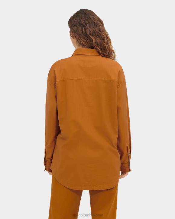camisa de manga larga kimya mostaza marrón mujer UGG 4VBT1303